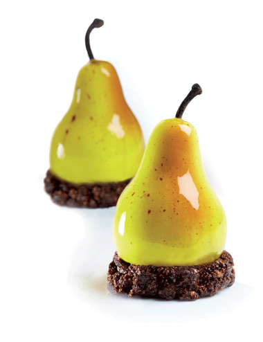 Poire - Moule en silicone Tutti Frutti Pavoni Italia - 20 empreintes