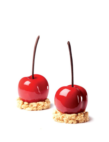 Cherry/Peach - Tutti Frutti Pavoni Italia silicone mold - 20 imprints