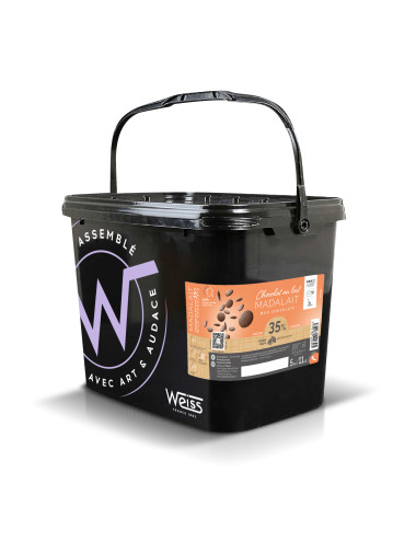 MADALAIT 35% - Chocolat de couverture WEISS - 5kg