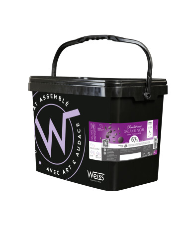 GALAXIE NOIR 67% - Chocolat de couverture (4x1 / 5 / 10kg) - WEISS