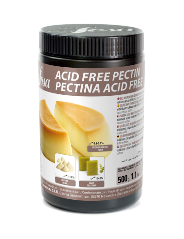 Pectine Acid Free - Pectine LM pour Crèmes & Flans Végans 500g - Sosa