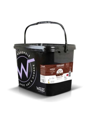 YBOKAWO 55%  - WEISS Inclusion Chocolate - 5kg