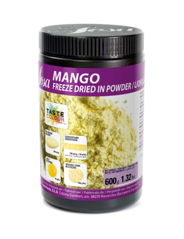 Mangue - Poudre lyophilisée Taste Colour 600g - Sosa