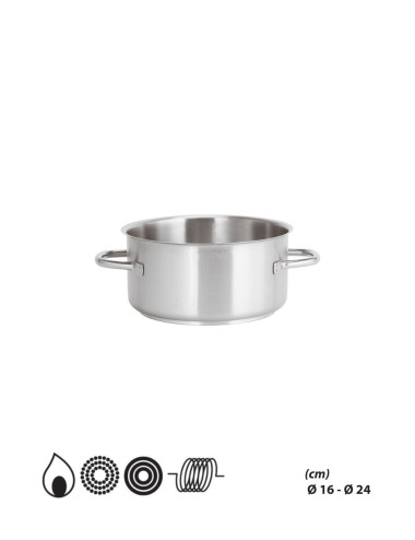 2-Handle Saucepan - Stainless Steel Series 1000 - Paderno