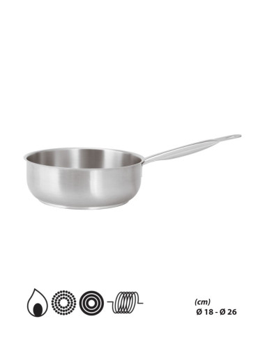 Sauteuse Bombée - Inox Série 1000 - Paderno
