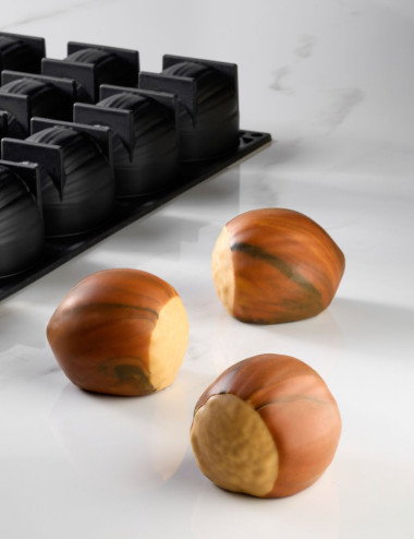 Hazelnut - Pavoflex Single Serving Mould by Emmanuele Forcone (x20) - PAVONI