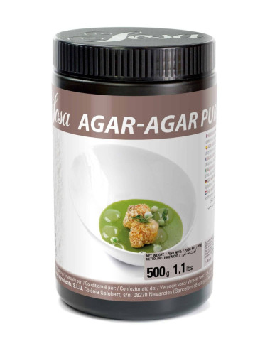 Pure Agar-Agar - Red Algae Plant-Based Gelling Agent 500g - Sosa