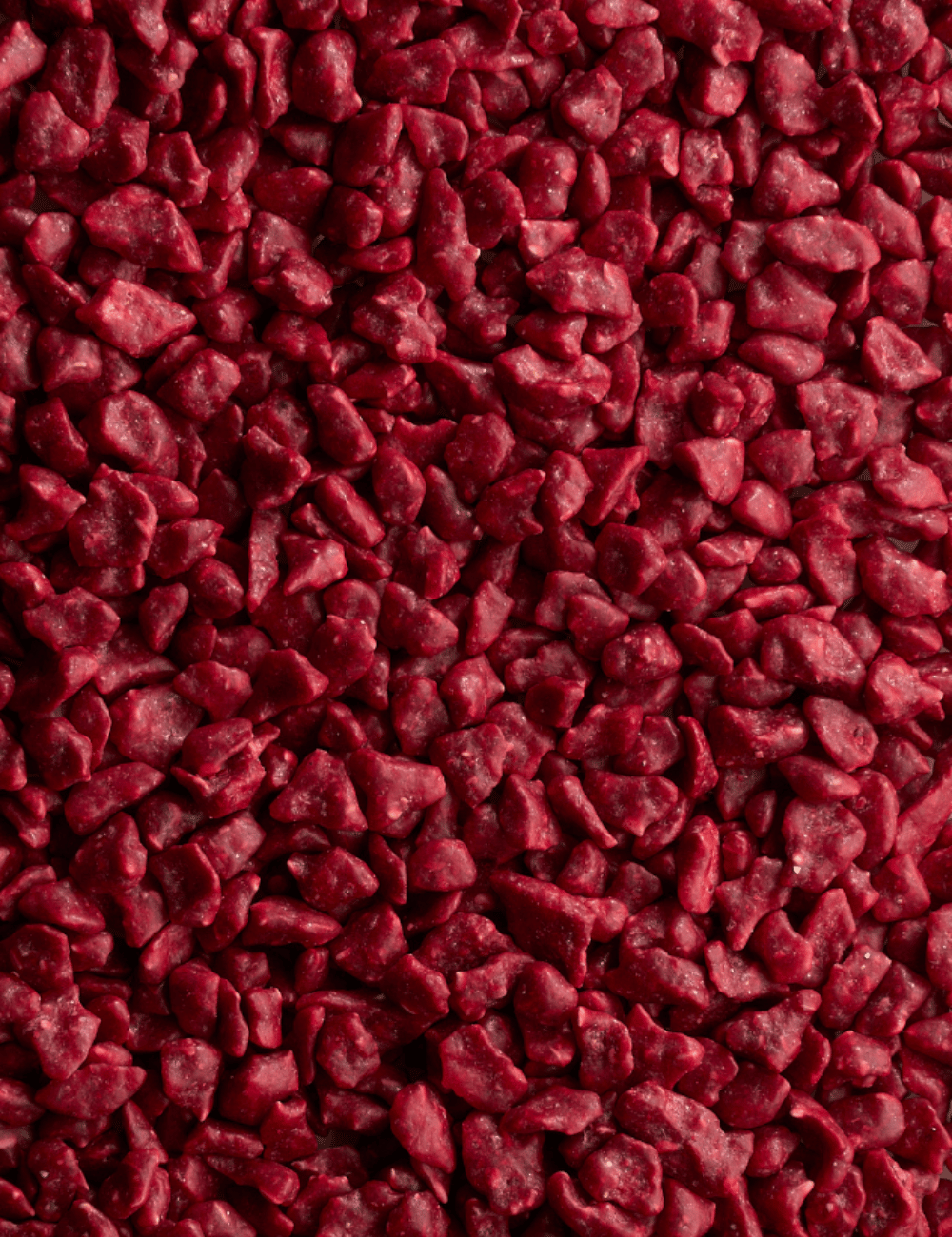 Framboise Wet Proof - Vue détaillée de la couleur rouge-violette et de la texture des granules - Sosa