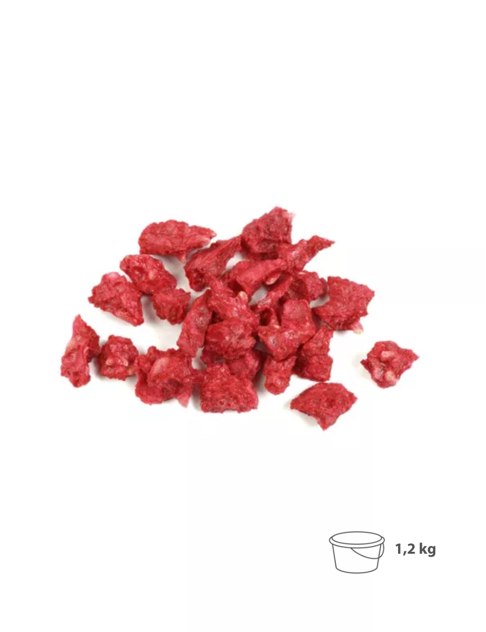Raspberry Crispy 5-8mm - Freeze-Dried Fruit Pieces 1.2kg - Sosa