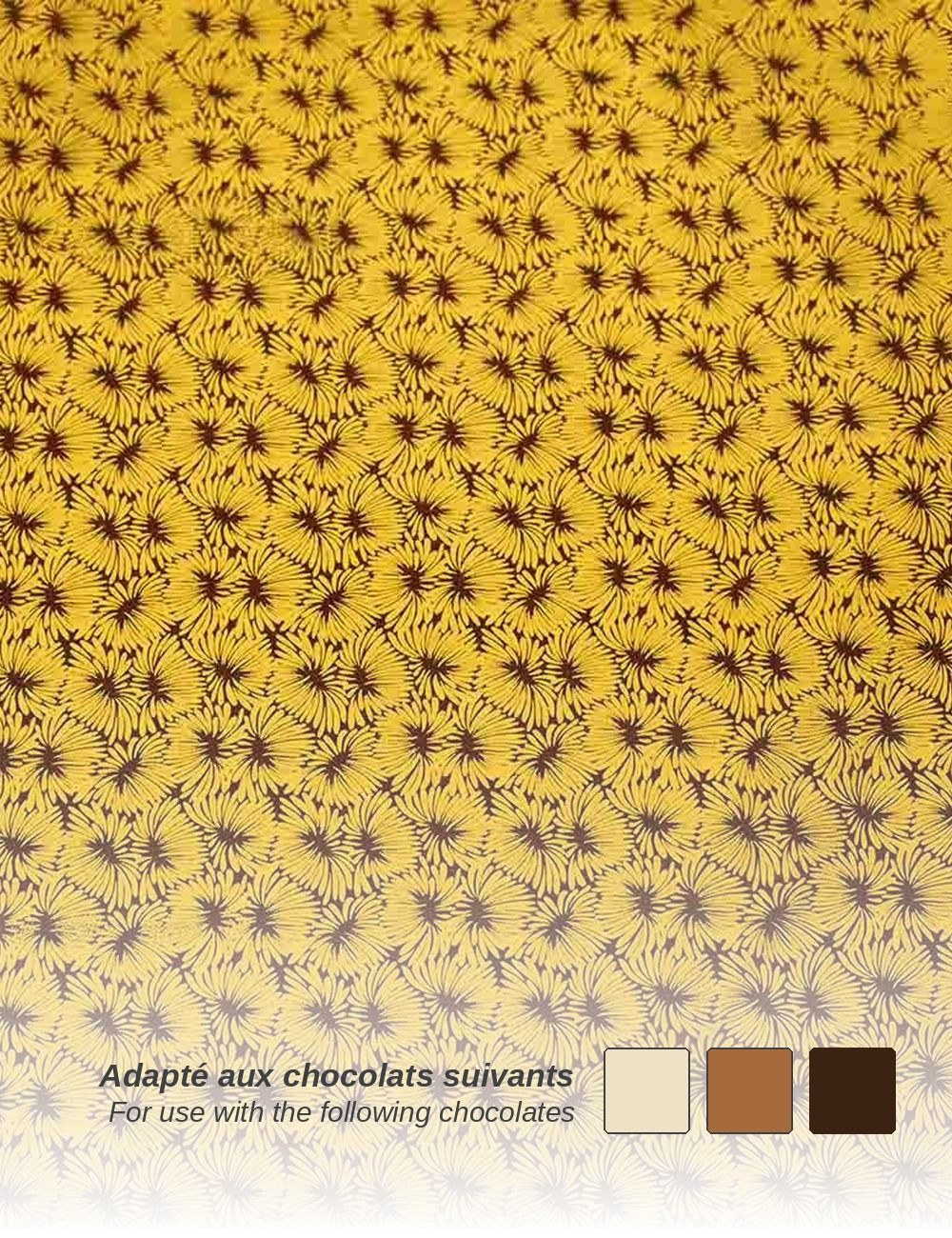 Floral Burst - Compatible with dark, milk and white chocolate - PAVONI