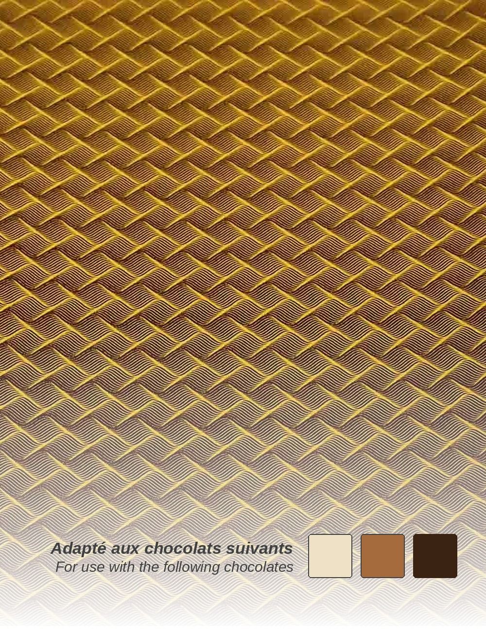 Tissage Élégant - Compatible chocolat noir, lait et blanc - PAVONI