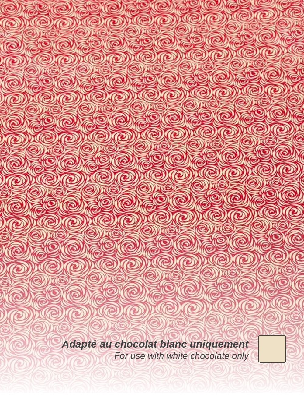 Roses à l'Infini - Compatible chocolat blanc uniquement - PAVONI