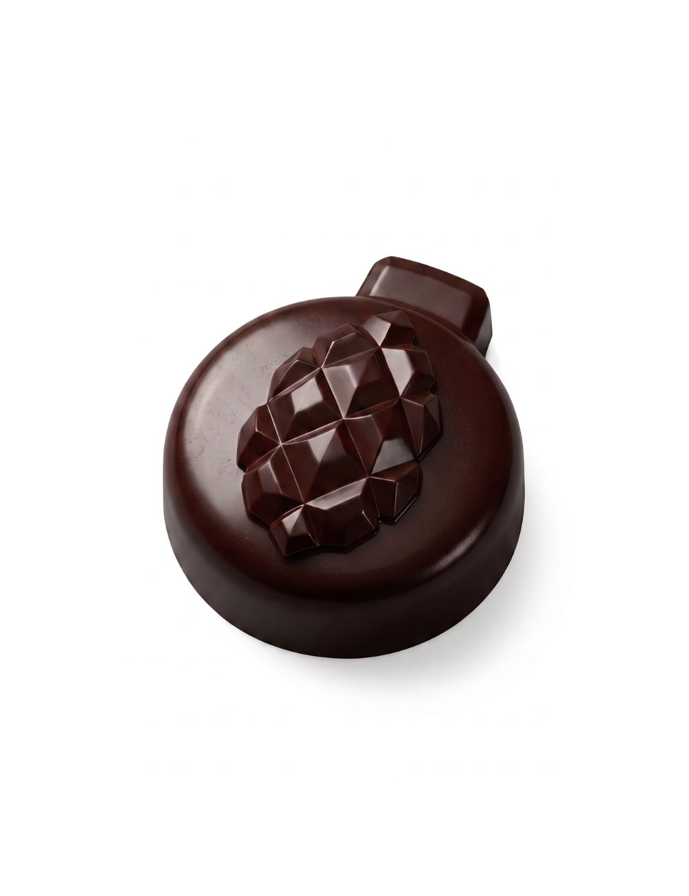PC5083 Boules de Noël : vue détaillée de l'empreinte pomme de pin