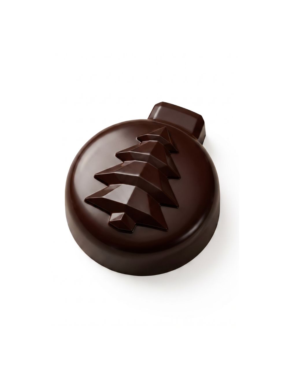 PC5083 Boules de Noël : vue détaillée de l'empreinte sapin