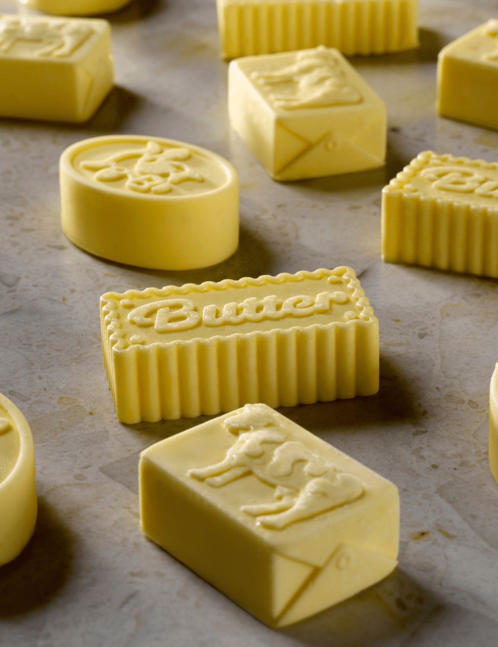 Burro Box - Plaquette de beurre « emballée » en trompe-l’œil, avec les formes Butter et Muu Muu de la gamme Gourmand Pavoni - GG