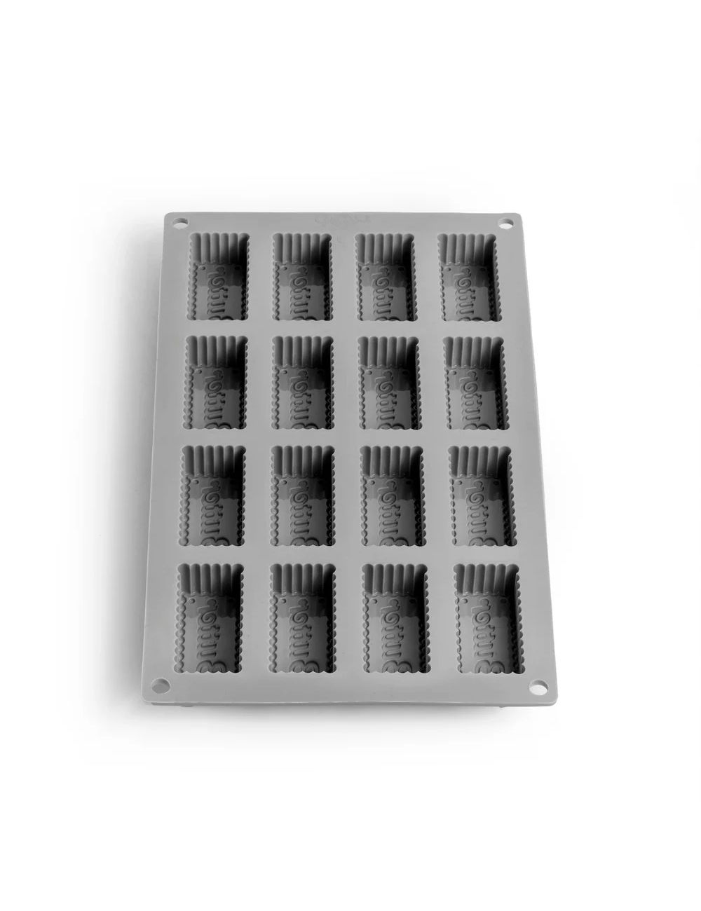 Vue du dessus - moule en silicone Butter, 16 empreintes - gamme Gourmand Pavoni