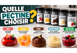 Pectine NH, pectine jaune ou X58 : comment choisir la bonne pectine en pâtisserie ?