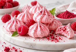 Meringues à la framboise avec Taste Colour SOSA